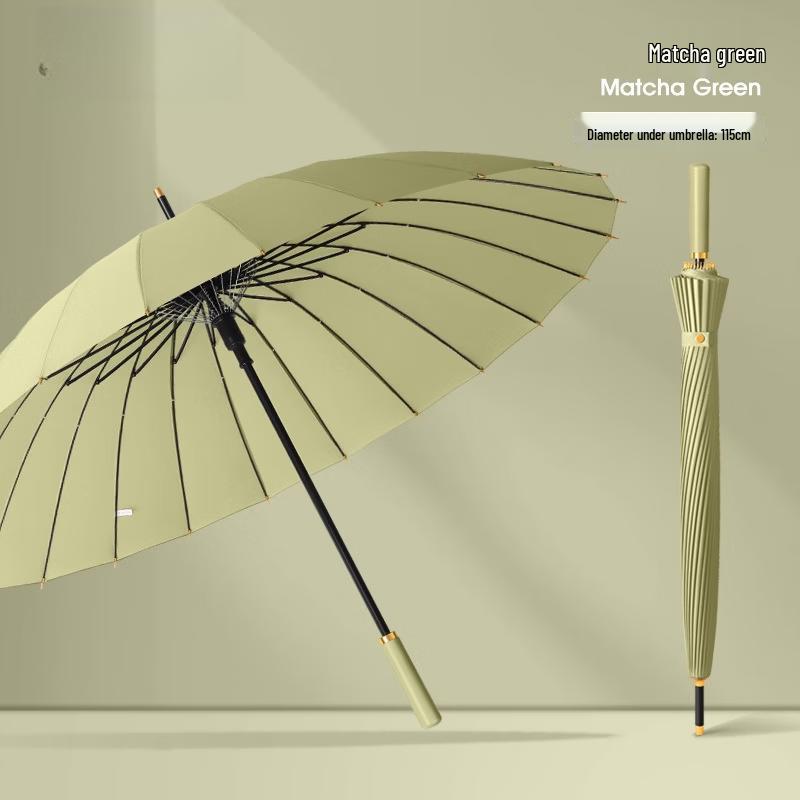 Premium 24-Rib Automatic Straight Umbrella