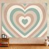 Cute Pink Heart Print Pattern Tapestry Home Bedroom Home Living Room Dormitory Wall Decor Background Cloth Tapestry