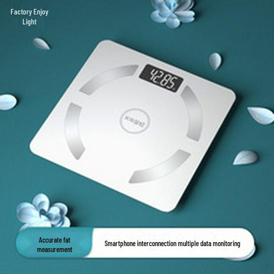 Smart Electronic Body Scale with Charging Capability - Measures Weight, Height, and Body Fat