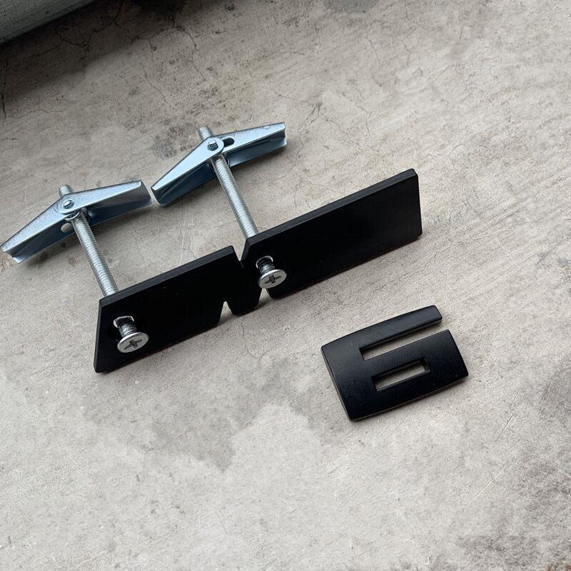 Front Grille Emblem Bracket Accessories for BMW M M1 M2 M3 M4 M5 M6 M7 M8 Logo Car Styling M Color Badge Sticker Black