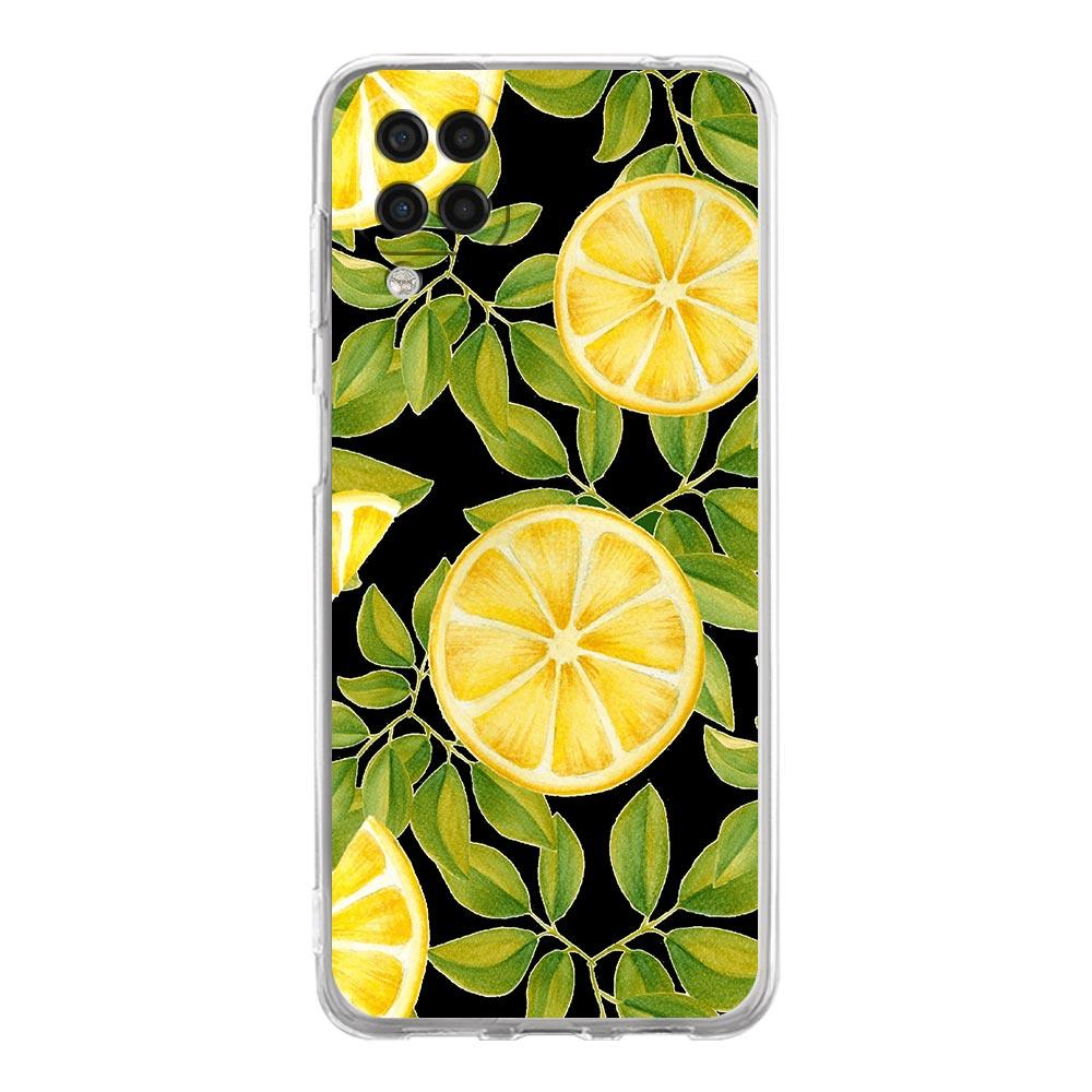 Mediterranean Lemon Phone Case For Samsung Galaxy A51 A71 A21S A12 A11 A31 A41 A03S A13 A33 A73 A53 A52 A32 5G A23 Clear Cover