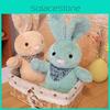 Colorful Scarf Rabbit Plush Toy Cute Cartoon Kid Companion Birthday Doll Gift