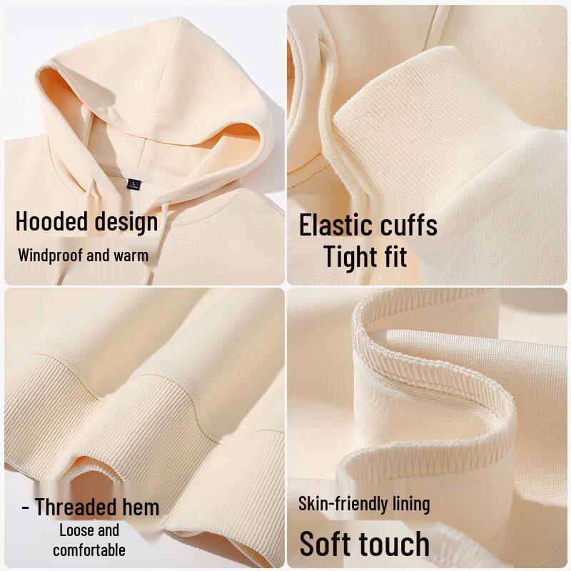 Jeanswest Men's Loose Fit Hooded Sweatshirt