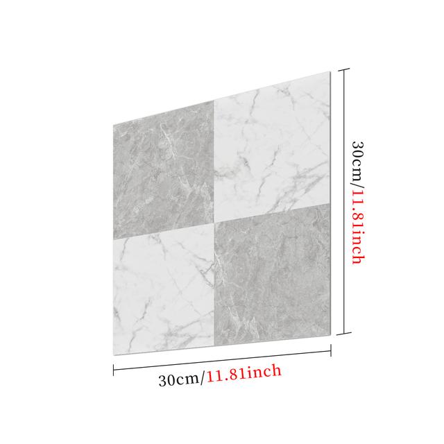 1Pcs Floor Tile Decoration Stickers Portuguese Tile Style Home Self-Adhesive PVC Waterproof Frosted Thickened Non-Slip Floor Stickers 30X30cm