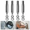 4PCS Heavy Duty Dryer Drum Support Roller Shaft Kit Designed for Reliable Performance and Long Lifespan in Household Dryers