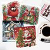 12PCS DIY Diamond Art Greeting Cards Flower Pattern Diamond Art Handmade Cards for Christmas Birthdays Thanksgiving and Holidays