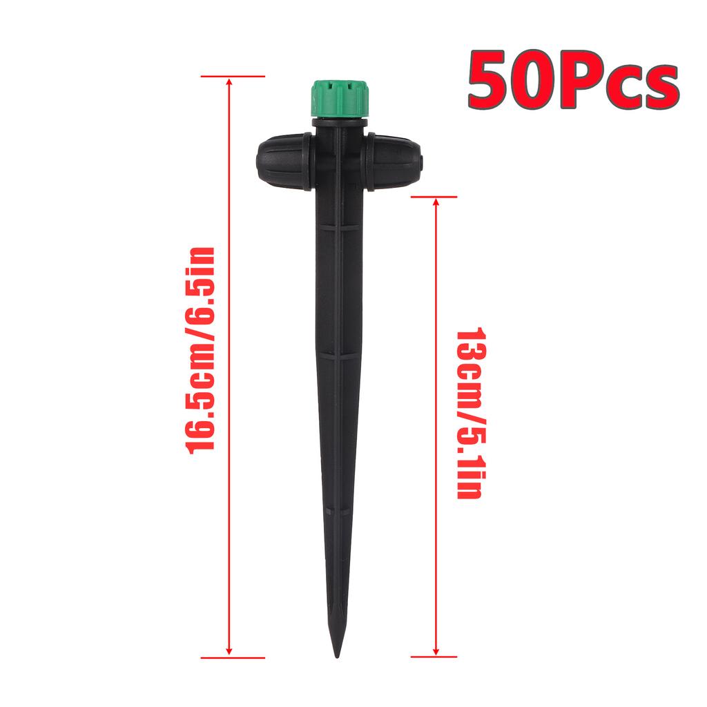 Adjustable All-round Scattering Sprinkler Spiked Dripper Single Double Locks Vegetable Garden Flowerbed Balcony Watering Emitter