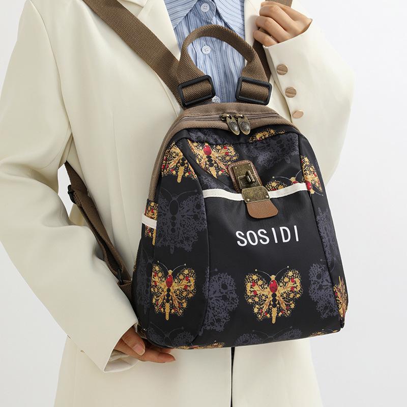 Trendy 2025 Women's Waterproof Nylon Travel Backpack & Crossbody