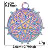 5pc Fashion Love Evil Eyes Colorful Stainless Steel Pendant Handmade Pendants Necklace Materials DIY Sword Accessories Findings