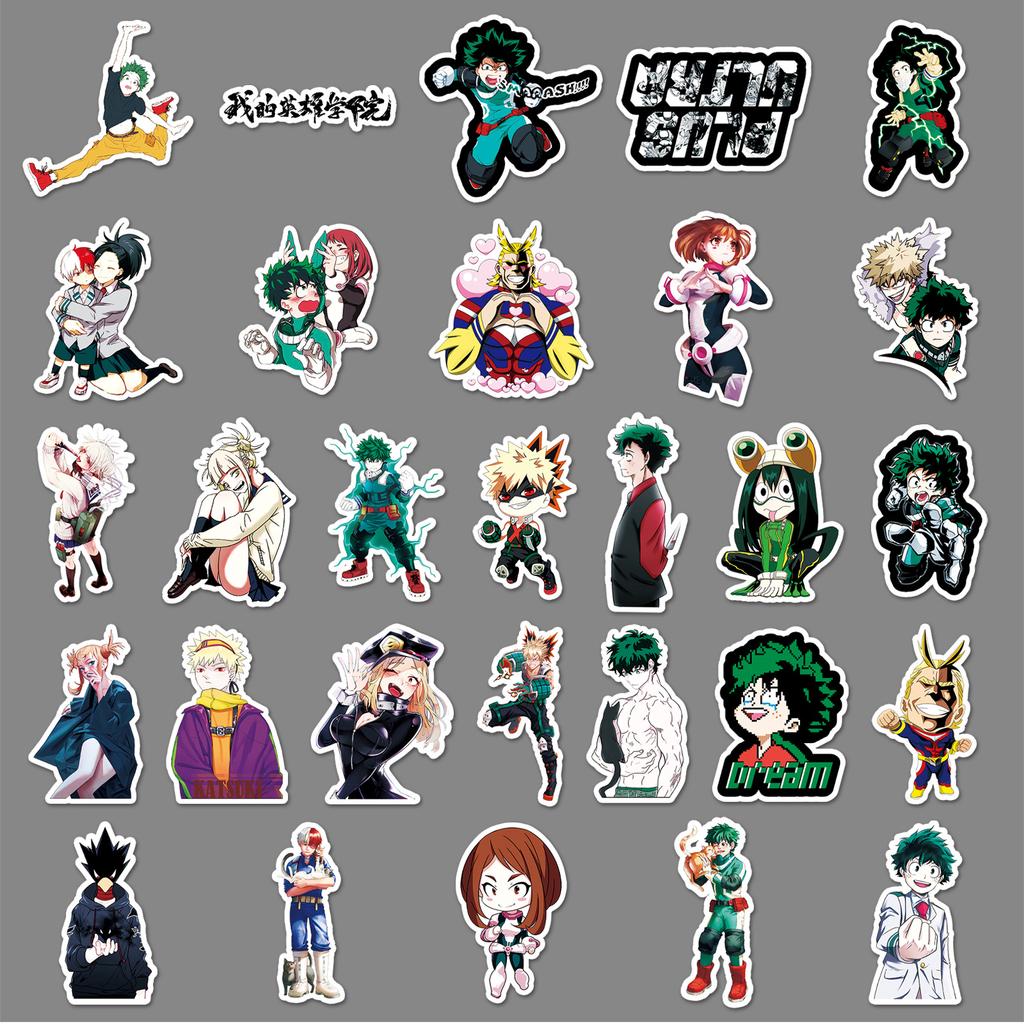 106 Photos of My Hero Academy Crow's Personality Japanese Comics Guka Manual Account DIY Skateboard Suitcase Stickers Waterproof