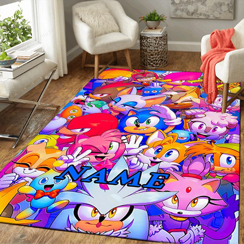 Custom 1Pc Sonic Boom Adventure Rug Office Carpet Indoor Outdoor Entrance Doormat Nonslip Soft And Comfortable Living Room D2915329