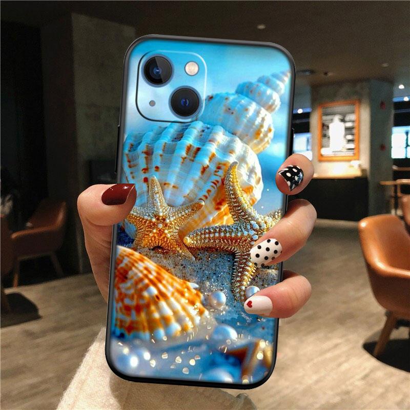 IK25 Conch Starfish New High-End Shell Phone Case for Xiaomi Poco C40 C50 C51 C55 C65 C71 C75 F3 F5 F6 F7 M2 M3 Pro Ultra