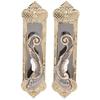 Manganese Steel Silent Bedroom Door Handle Lock European Style Reversible Interior Exterior Home Security Hardware
