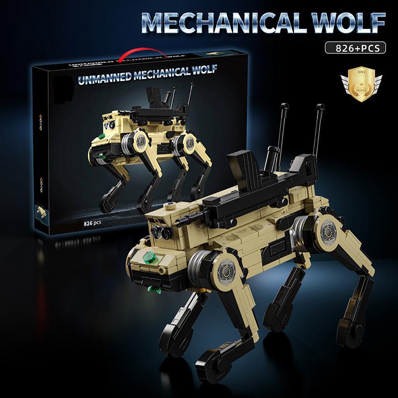 Army-Design Superior-Grade Moc First-Class 826Pcs Robotic Superior-Grade Dog Weapons Superior-Grade Construction-Set Construction-Blocks