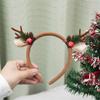 Christmas Hair Hoop Girls Plush Reindeer Antlers Deer Ear Christmas Party Cosplay Girls Headbands Festival Hair Accessories Gift