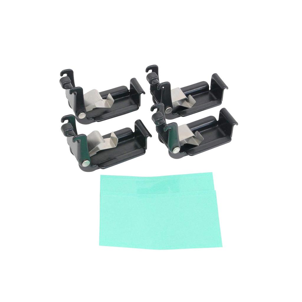 Terzo (by PIAA) Base Carrier Option, 4-Piece Set, Long Clamps for EF11BL, Black, TP11LC