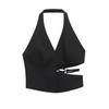 2025 Spring Women's Fashion Halter Neck Top - European & American Versatile Style