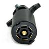 7-Way RV Blade Wiring Circuit Tester Trailer Hitch LED Connector Plug Pin Round