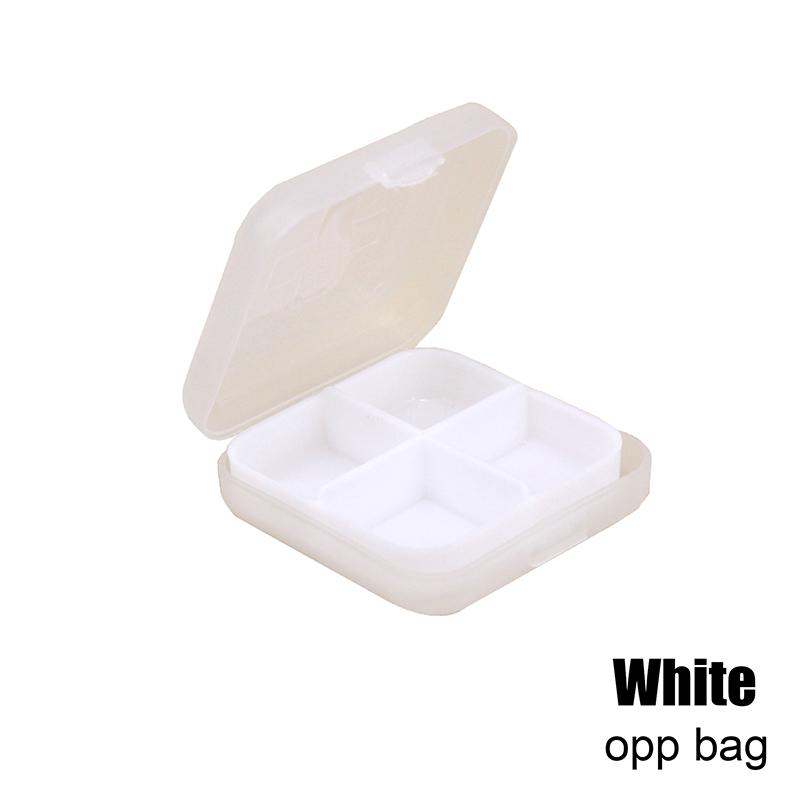 Mini Organizer Case 4 Grids Pill Box Tablet Pill Case Travel Drug Dispenser Storage Container Medicine Boxes Dispensing Medical