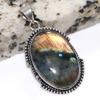 Fiery Labradorite 925 Silver Plated Pendant 2" Gift Jewelry Most Beautiful E5G80
