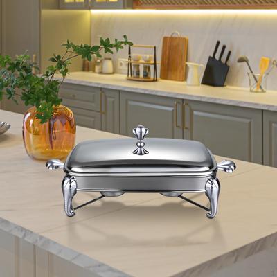 Chafing Dish Büfe Yemek Isıtıcı Tepsi Kapaklı Saplı Tencere Pişirme Kapları Tatil Etkinlikleri İçin
