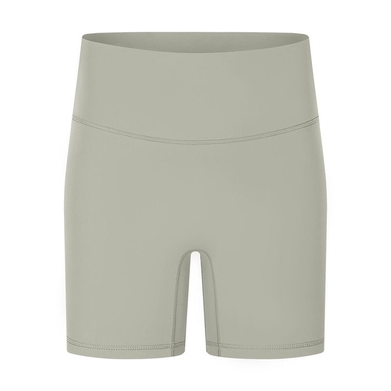 Lu Same Yoga Shorts Women's 2025 Best Selling Nude Feel No Embarrassment Line Slim Fit Sports Shorts Outdoor Fitness Pants