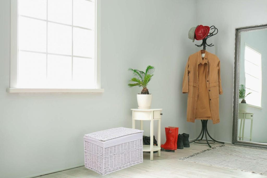 White Wicker Trunk 160 L