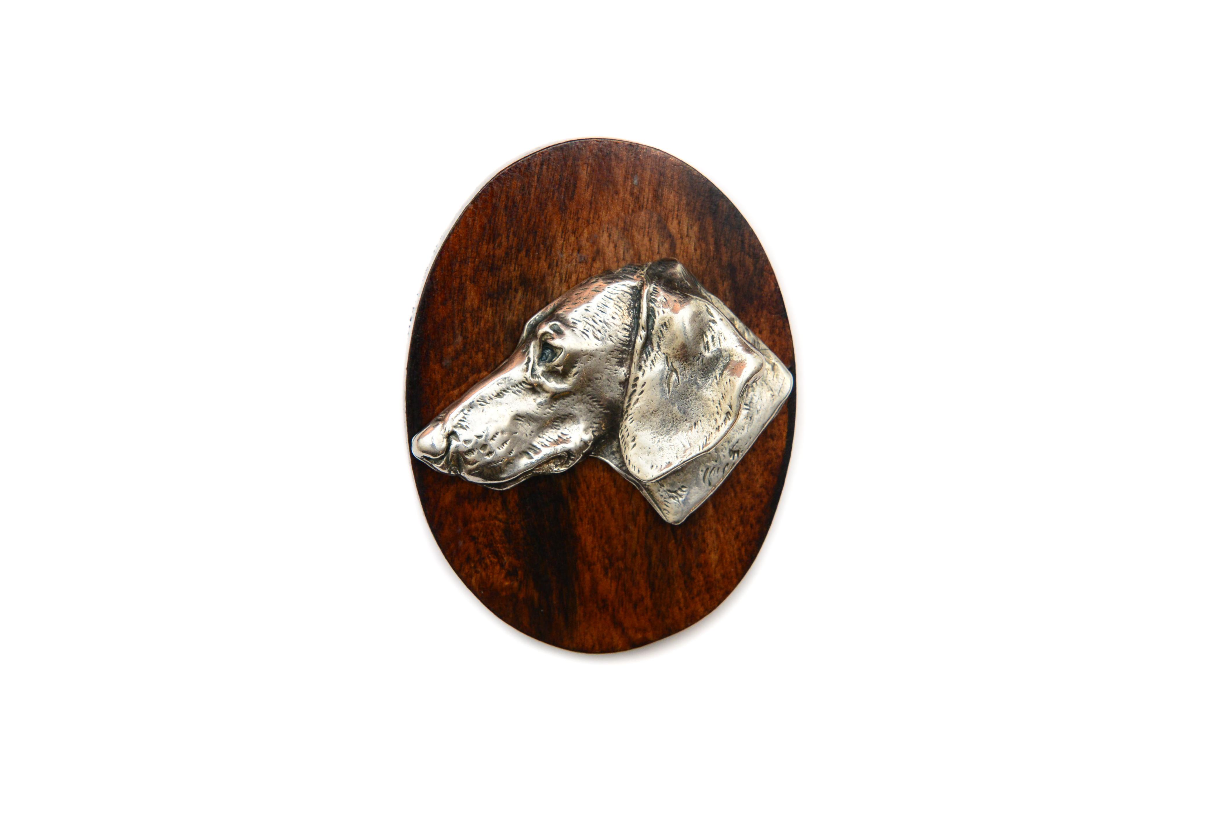 

Dachshund I - Dog show brooch, starter number clip, dog pin by Art-Dog коричневий
