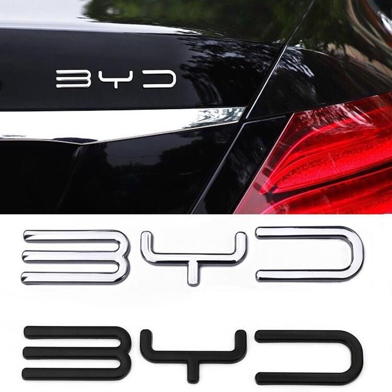 Metalowe 3D Zbuduj Swoje Marzenia Litera Słowo Logo Emblemat Odznaka Naklejka na Tylny Bagażnik Samochodu Dla BYD Han Song Tang Qin PLUS Atto 3 S6