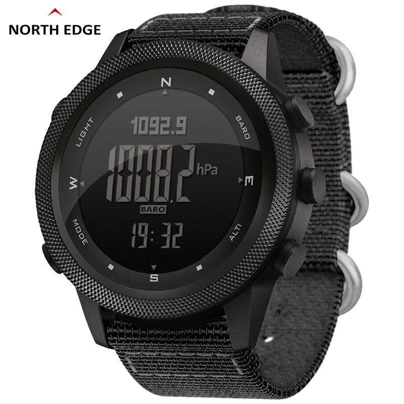 NORTH EDGE APACHE Sport Digital Watch Outdoor Sports Watches Swimming WR50M Altimeter Barometer Compass Carbon Wristwatch digital watch