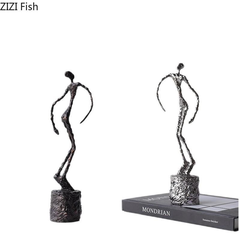 Twisted Dancer Figures Statue Artwork Ornaments Desk Decoration Creative Abstract Characters Sculpture Room Aesthetic Decor