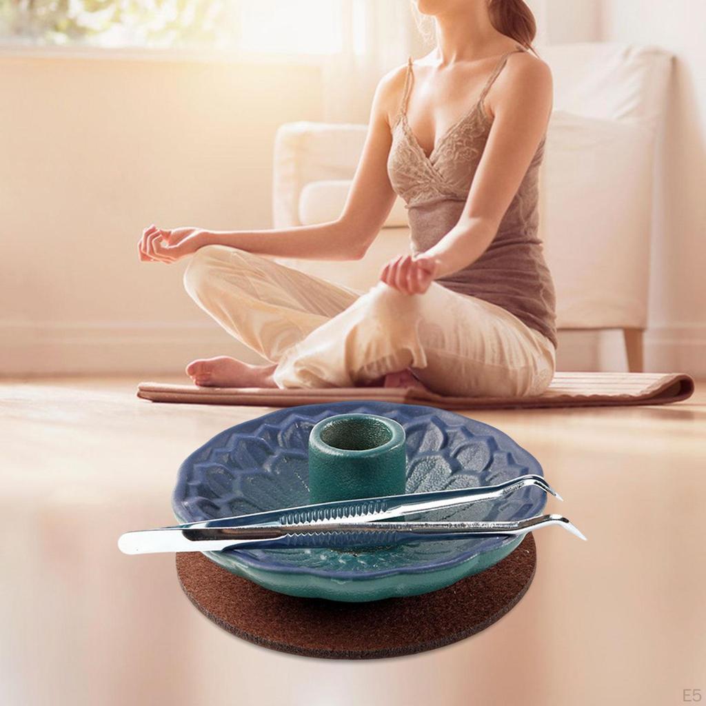 Ceramic Incense Holder Burner Base Stable DIY Supplies Sage Ornament for Tea Table