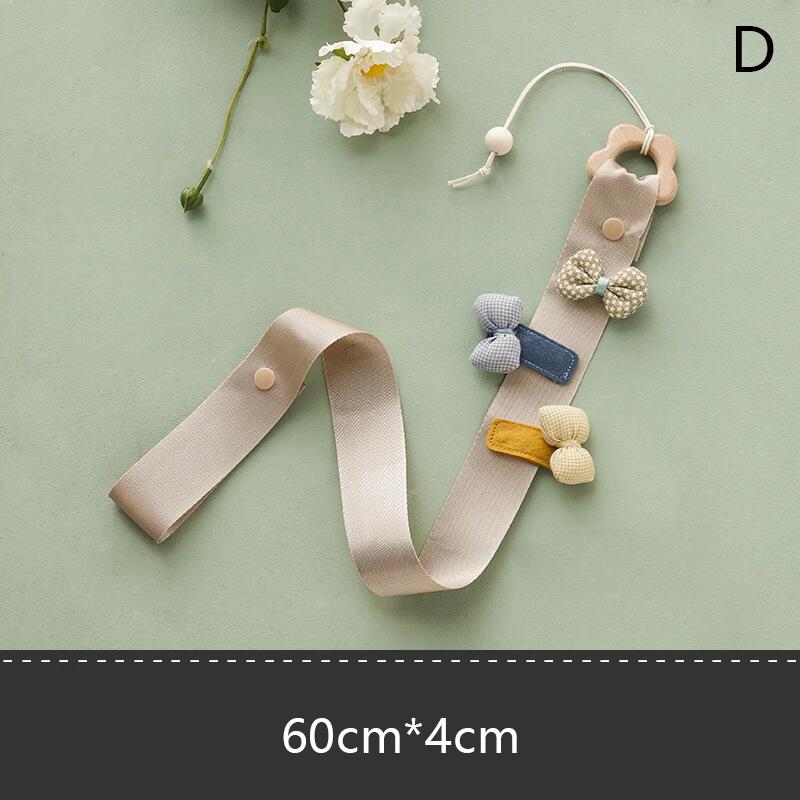 Niedlicher Holztier-Haarspangenhalter für Babys, Prinzessinnen, Mädchen, Haarnadel, Stirnband, Aufbewahrung, Anhänger, Schmuck, Organizer, Wandornamente