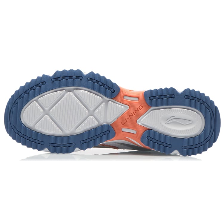 Li Ning Trendy Breathable Low top Running Shoes Men's Gray Green ARLR013-6