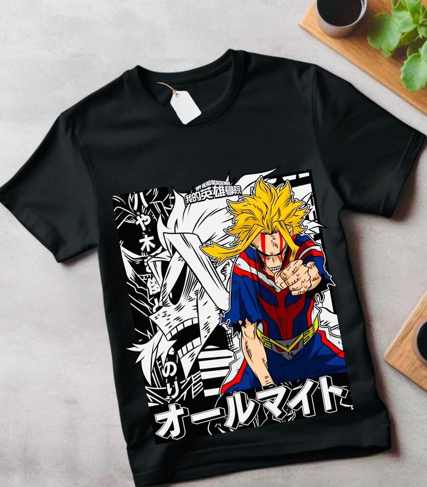 

All Might T-shirt My Hero Academia Boku Hawks Armor Strip,Gift Shirt All Size M