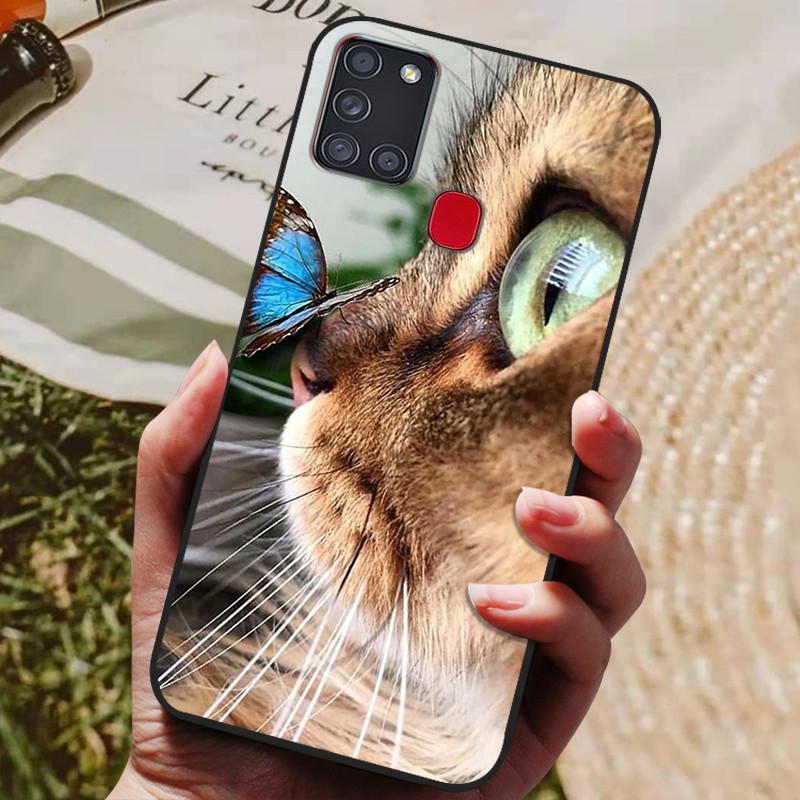 For Samsung A21S Case Phone Cover Silicone Soft TPU Back Cover for Samsung Galaxy A21S Case A 21S A21 S A217F Fundas Bumper
