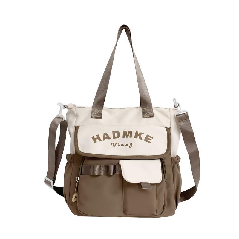 Color Block Crossbody Bag Women's Shoulder Bag Middle School Student Book Bag Girls Handbag