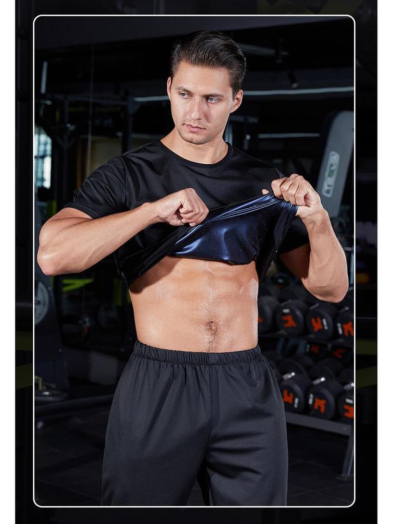 Men's Fitness Sweat Suit - Fat Burning Gym & Running Set