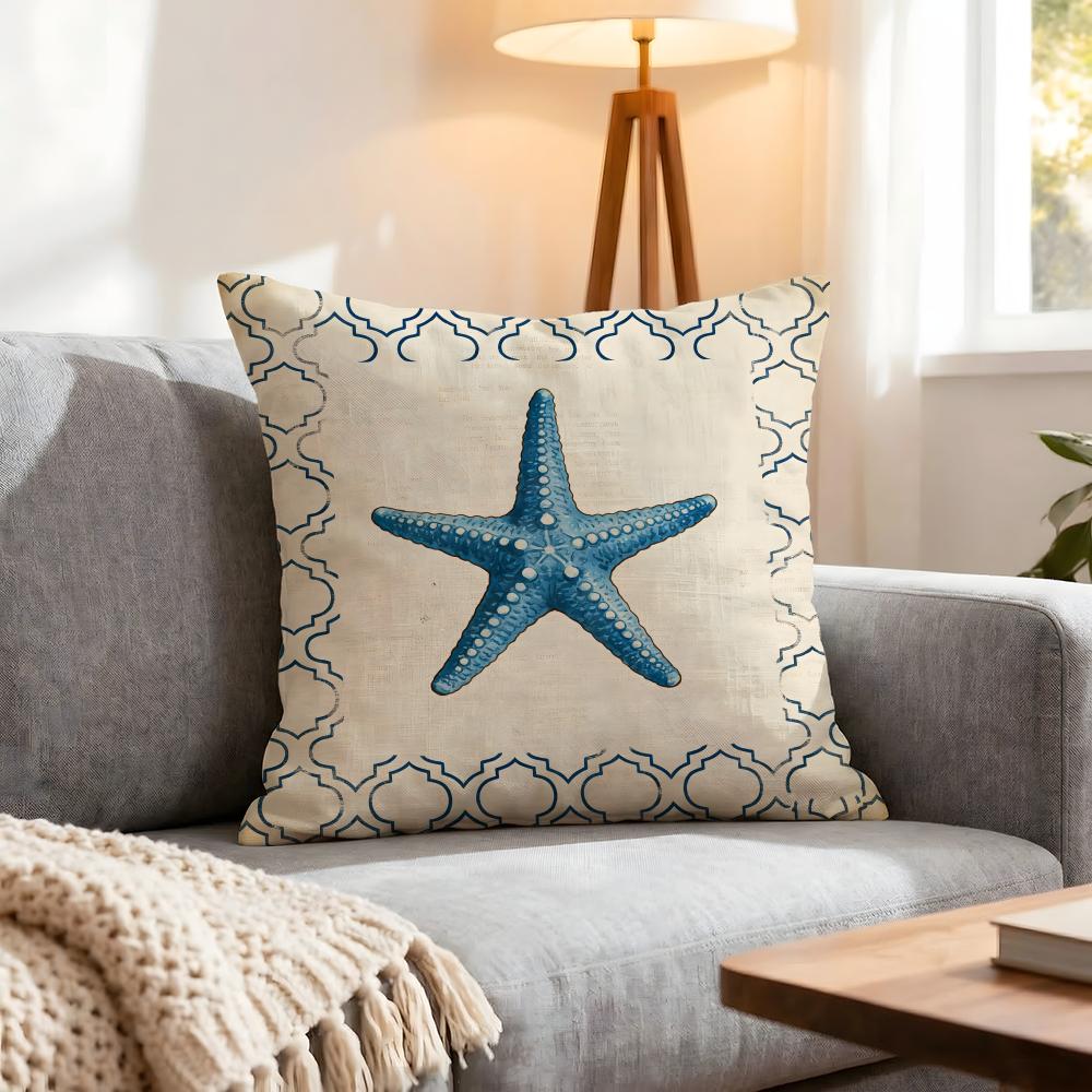 Pattern Conch Pattern Cushion Cover 1Pcs Decorative Covers Soft Cushion Case For Sofa Couch Decor 40X40 45X45 Pillowcases