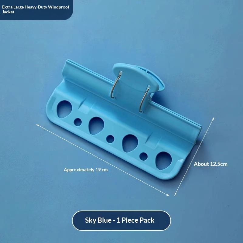 1Pc Plastic Windproof Clamp Clothesline Pole Quilt Drying Clip Outdoor Clothes Hanger Fixed Clamp