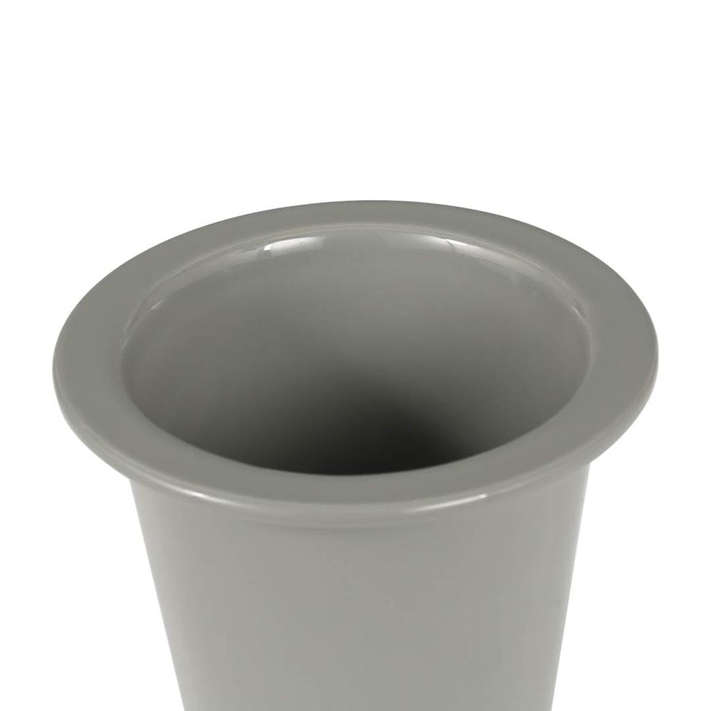 Dulton Botany Long Pot L Gray A Tall Flower Pot Decorated with an Embossed Logo and Earth BOTANY Height Diameter Colors, No. 6, 18.4 Cm, 18.7 Cm,