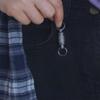 Multifunctional Titanium Zinc Zinc Alloy Keychain Detachable Rotate Buckle Car Keychain  Outdoor Activity