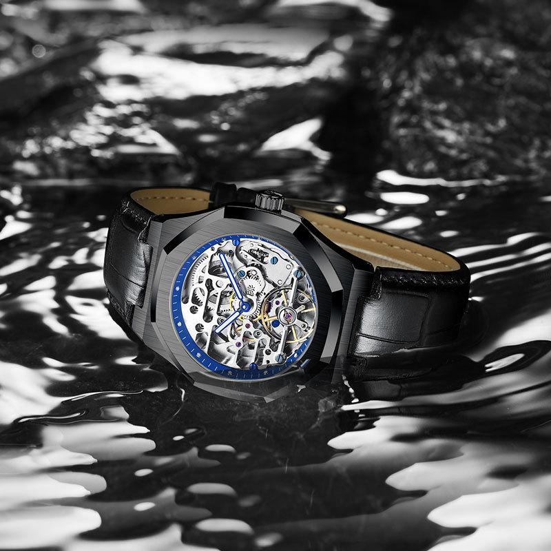 AILANG Watch Men's Mechanical Watch Full Automatic Men's Watch Waterproof New Hollow Founded Watch