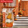 2D Flat - 2D Flat - 2D Flat Thanksgiving Vertical Orange Border Stacked Gourd Sunflower Garden Flag Outdoor Garden Flag Double-Sided Home Decoration