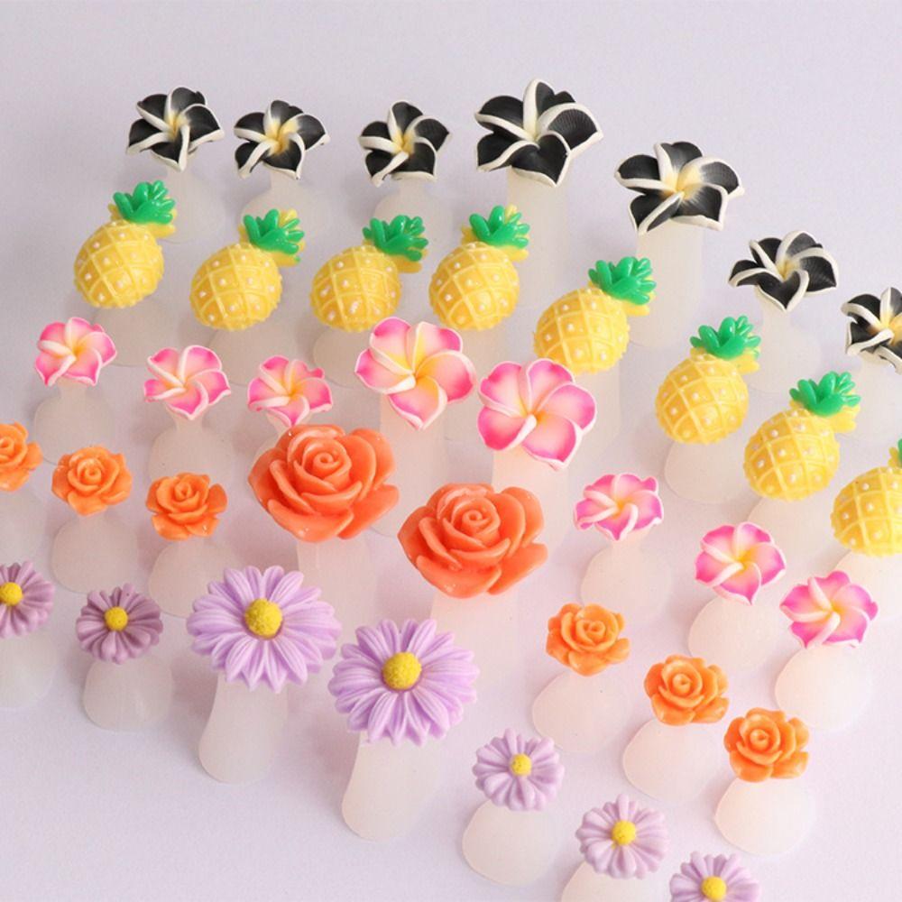 8Pcs/lot Soft Silicone Daisy Nail Art Tool Toe Separator Foot Finger Divider Manicure Pedicure Care