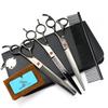 8-inch Napsen Black Plating Pet Grooming Scissors Set: Straight Shears & Comb