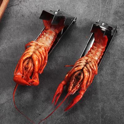 Crayfish Shell Opener Stainless Steel Fast Sheller Tool for Clean Hands Efficient Serrated Design Shrimp Tail Cutter Seafood Lovers Kitchen Gadget