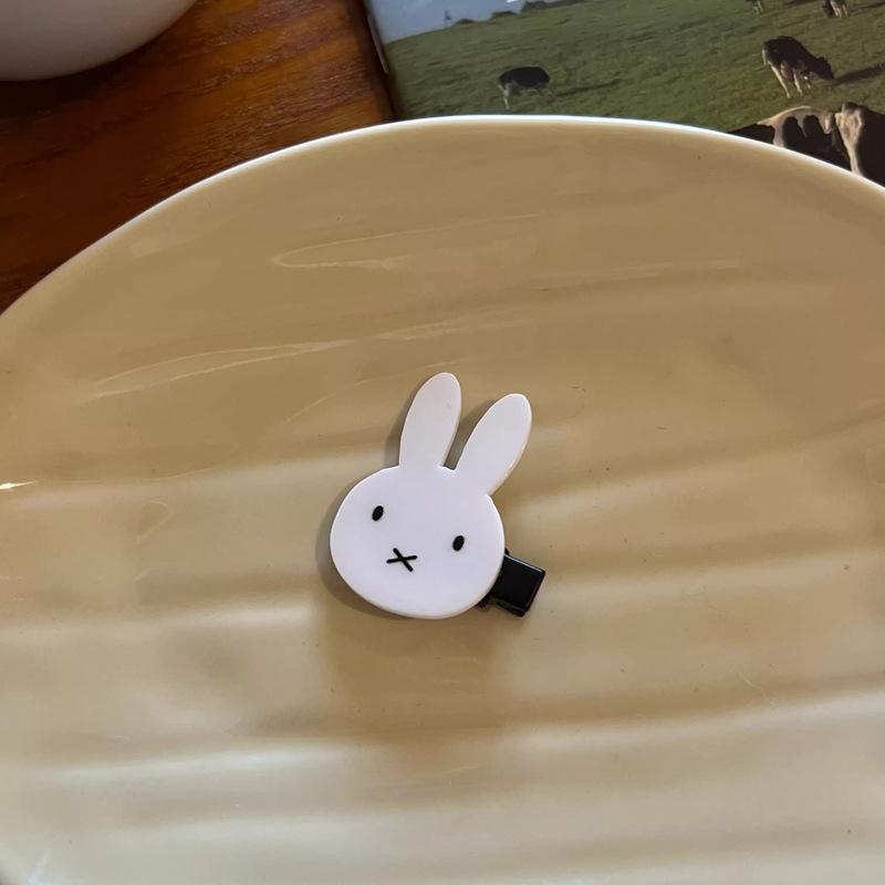 Sweet Y2K Miffy Bunny Hair Clip - Cute Cartoon Hairpin for Girls, Japanese and Korean Style