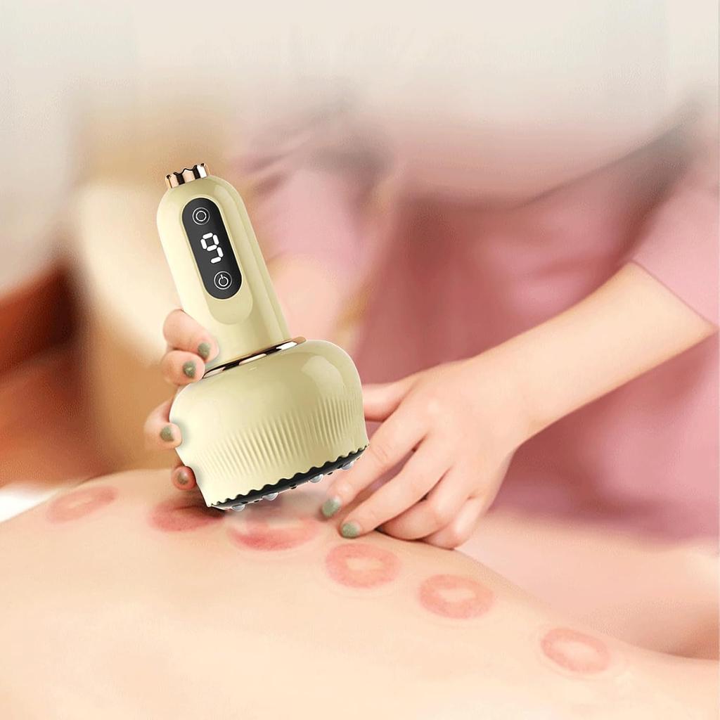 Electric Cupping Device, 4-in-1 Cupping Device, Electric Infrared with 9 Gears, Electric Guasha Device, Cupping Set for Pain Relief