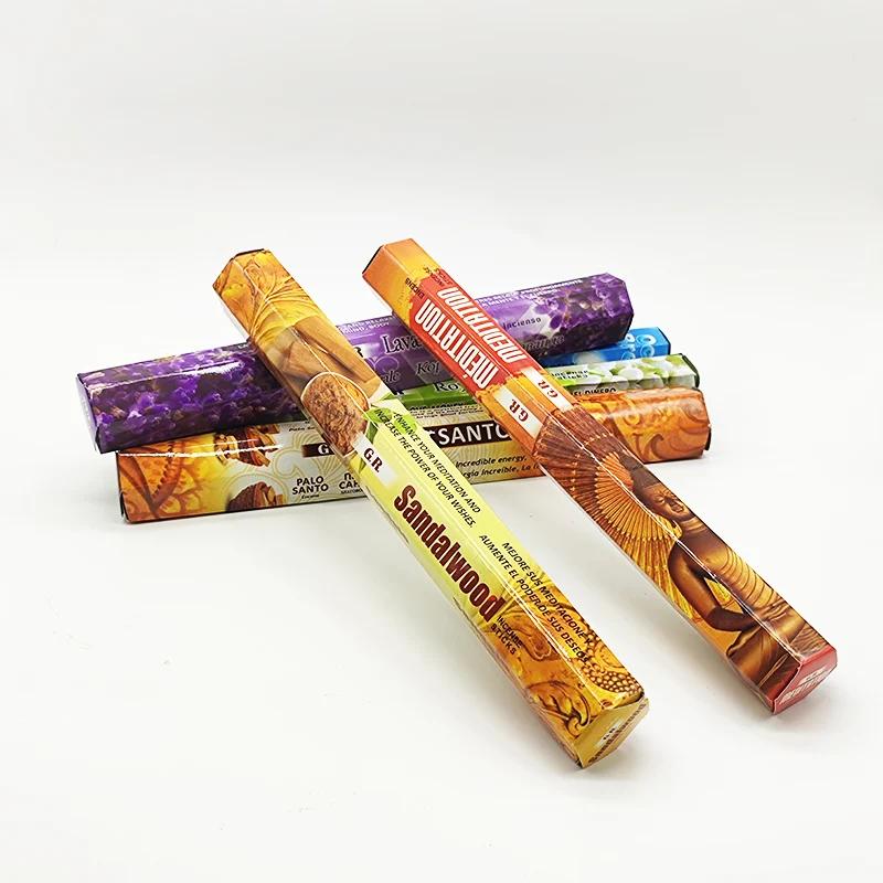 Y Original 20 Sticks Indian Incense Lavender Palo Santo White Sage Jasmine Incense Toilet Deodorization Air Fresh Aromatherapy